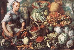 thumbnail - Market Woman with Fruit, Vegetables and Poultry
